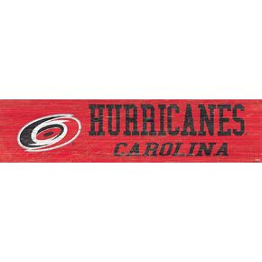 Fan Creations NHL Carolina Hurricanes Unisex Carolina Hurricanes Team Name 6x24 Sign, Team, 6 x 24