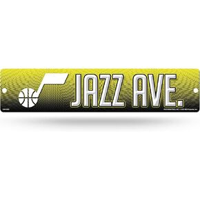 Rico Industries NBA Utah Jazz Plastic Street Sign Plastic 4" x 16" Street Sign