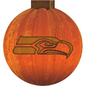 Seattle Seahawks 12'' Pumpkin Sign