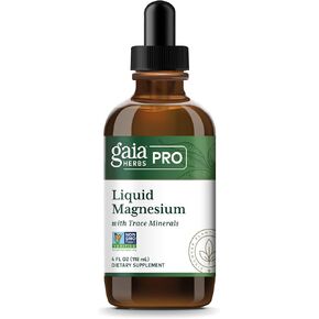 Gaia Herbs Pro Liquid Magnesium with Trace Minerals - Magnesium for Supporting DNA & Cellular Energy - with Magnesium, Chloride, Potassium & Trace Minerals - 4 fl oz (48 Servings)