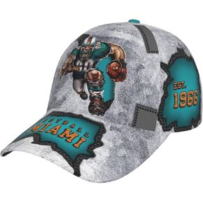 Classic City Silhouette Baseball Cap 3D Print Joinery Adjustable Snapback Hat Game Day for Men Women Fans Gift