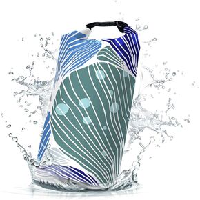 Waterproof Dry Bag,Roll Top Coastal Summer Beach Coral Starfish Small Waterproof Backpack 5L/10L/20L Floating and Lightweight Bags for Kayaking, Boating, Fishing, Swimming and Camping