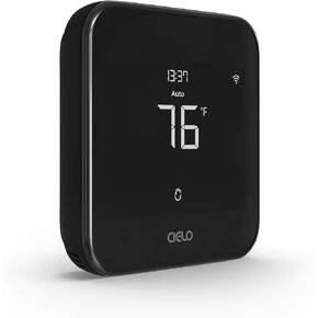 Cielo Smart Thermostat Eco | Supports Conventional Systems up to (2H/2C) & Heat Pumps (4H/2C) | Free C-Wire Adapter | Alexa, Google, Siri Shortcuts, SmartThings, IFTTT | DIY Installation (White)