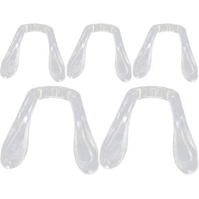FRCOLOR 5Pcs U Shaped Eyeglasses Nose Pads Soft Silicone Anti-Slip Replacement Nosepads Eyeglasses Nose Piece for Eye Glasses Sunglass Eyewear