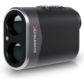 Xcelerate Golf Range Finder with Slope and Magnet - 1000 Yards Golf Rangefinder with Slope Mode, 6X Magnification, Pin Vibration, Range Finder Golf Magnetic Clip - Range Finders for Golf & Hunting
