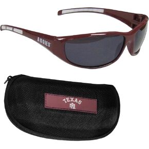 Siskiyou Florida St. Seminoles Wrap Sunglasses and Zippered Case