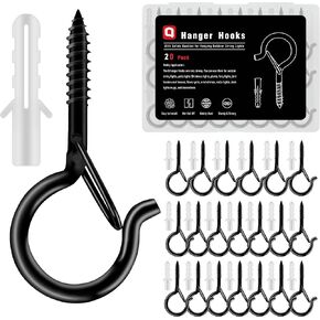 Hooks for Hanging Plants - Plant Hooks,Screw Hooks,Ceiling Hooks,Screw in Hooks,Plant Hangers Outdoor,Outdoor Hooks for Hanging,Christmas Light Hooks,Plant Hooks for Hanging Baskets (20 Pack)