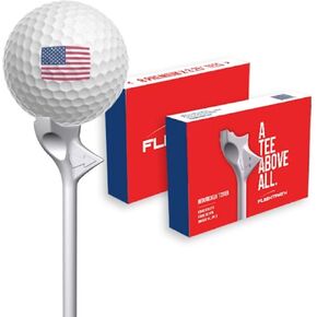 FLIGHTPATH Premium Golf Tees - Durable Plastic Golf Tees Designed to Enhance Golf Shot Distance & Precision - Robotically Tested to Reduce Ball Spin - USGA Approved Golf Equipment