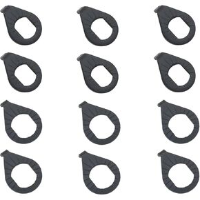 12 Pcs Black Bicycle Hook Washers M8 and M10 Bicycle Hub Safety Washer Rear Axle Wheel Hub Hook Washers Suitable for Mountain Bikes