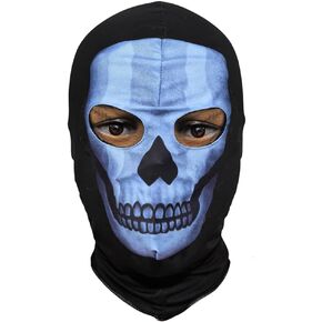 Fabric Ghost Mask Balaclava Skull Hood COD MW Mask Hood Winter Cyberpunk Mask
