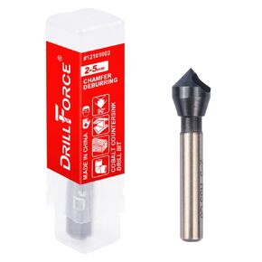 Cobalt Single End Countersink Drill Bits Set, TiAlN Coated 90 Degree Heavy Duty M35 Countersink Chamfer Tool for Metal, Stainless Steel, Copper, Wood, Fiberboard, 15-20MM