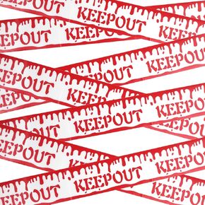 Needzo Halloween Tape Door Decorations, Decorative Caution Accessory That Reads Danger Beware Attention, 60 Ft (Caution, Warning, Enter if You Dare)