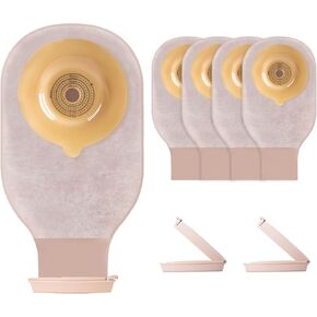 10 PCS Colostomy Bags, One Piece Convex Ostomy Bag Ostomy Supplies,15mm-45mm Cut-to-Fit Drainable Pouches for Stoma Care