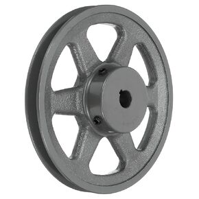 uxcell AK71-5/8 V-Belt Sheave 5/8"Bore 6.95"OD Single Groove Web Sheave Bored-to-Size Sheave, Cast Iron, Belt Section for 4L or A Belt