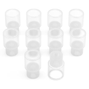 Silicone Stopper, 10 Pack, Sleeve Type Septum Stoppers for Laboratory Glassware, Size 14#, Fit for 14/20 Outer Joints, Natural Silicone for Secure and Tight Sealing
