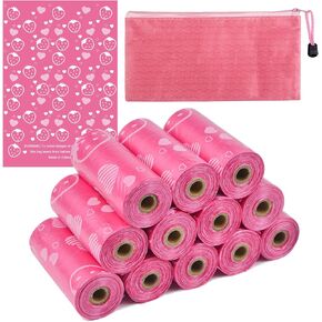 180 قطعة من أكياس التخلص من المناديل الصحية، أكياس التخلص من السدادات الوردية للاستعمال مرة واحدة مع حقيبة تخزين، أكياس قمامة الحفاضات الصحية، حقيبة صغيرة للاستعمال مرة واحدة للسدادات القطنية، بطانات صحية للنساء، التعامل مع الخصوصية in Kuwait