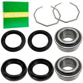 2PCS Front & Rear Wheel Bearing Seal Fit for Arctic Cat ATV Front Wheel Hub Bearing kit 250 300 375 400 454 500 650 1996-2004#0402-089 0402-069 0402-275 0402-085 0423-034 ATV Parts