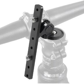 CyclingDeal Bike Bicycle Stem Mount Water Bottle Cage Adapter - Fully Adjustable for Bicycle Stem Top Cap - Premium Aluminum Alloy