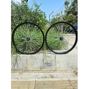 26 inch Double Wall Aluminum Rim Set Heavy Duty Wheel Set 10G 36 Spokes for MTB/Road/Cruiser Bicycles (26in Rim Set)