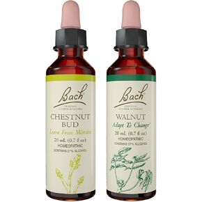 Bach Original Flower Remedies 2-Pack, Break a Habit" - Chestnut Bud, Walnut, Homeopathic Flower Essences, Vegan, 20mL Dropper x2