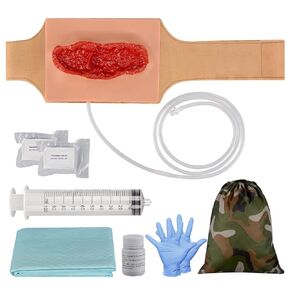 Wearable Thigh Laceration Training Kit, Stop The Bleed Kit for Hemostasis Training, First Aid Education
