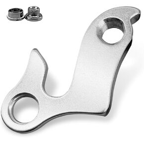 1 PC Derailleur Hanger, Aluminum Alloy Rear Derailleur Bracket, Bicycle Hanging Lug Derailleur, Universal for Most Mountain Bikes (Silver)