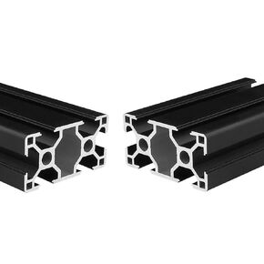 3060 Aluminum Extrusion 15.75 inch / 400mm Length T Slot Black 2 Pack, Extruded Aluminum 30mm x 60mm 30 Series T Type Profiles Anodized European Standard Linear Rail Frame 2Pcs