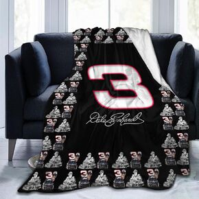 Blanket Flannel Fleece Plush Blanket Throw - Super Soft Warm Lightweight Microfiber Blanket for Chair, Sofa, Couch, Camping, Travel, Black, 50''x40''