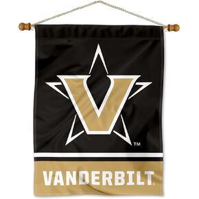 College Flags & Banners Co. Vanderbilt Commodores Banner with Hanging Pole