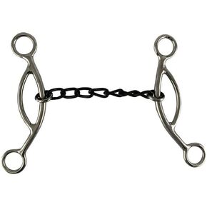 Showman Stainless Steel 5" Sweet Iron Chain Mouth Bit w/Sliding Gag