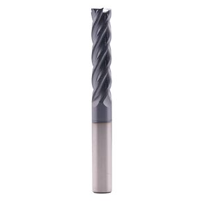 BestParts High Performance Solid Carbide Long End Mill, AlTiN Coated, 4 Flute, 30 Degree Helix, 7/16" Cutting Diameter, 7/16" Shank Diameter, 2" Length of Cut, 4" Overall Length, Square End