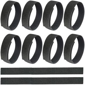 10Pcs Black Boot Blousers Military Strap Band, Boot Wraps for AdjustableTactical Cowboy Boots Blousers for Gardening