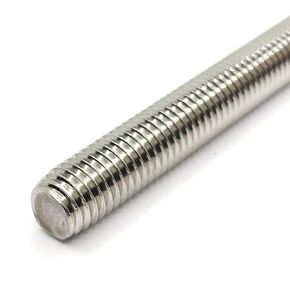 Fully Threaded Rod Stud M12x130mm Thread Pitch 1.75mm 304 Stainless Steel Bar Studs Rods for Anchor Bolts, Clamps, Hangers, U-Bolts, 5 Pcs