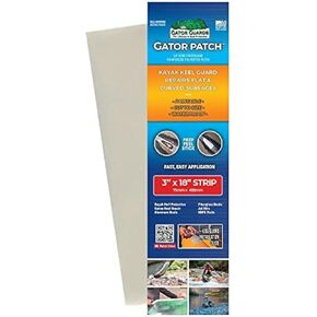 Gator Patch Kayak Keel Guard - Keel Strip Form - Protects and Repairs Vulnerable Kayak Keel Contact Points - DIY Installation - Prep, Peel and Stick - Easy To Use - USA Made