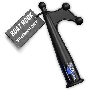 SandShark 4 Stage Heavy Duty Telescoping Boat Hook - Anodized Aluminum Dock Pole, Sturdy Extension Pole with Foam Grips - Boat Accessories, Fishing Accessories, Pontoon Boat Accessories.