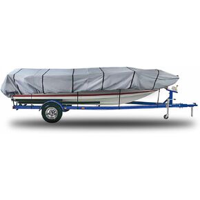 Marine Grade Heavy Duty 600D Trailerable Boat Cover Replacement for Jon Boat Cover