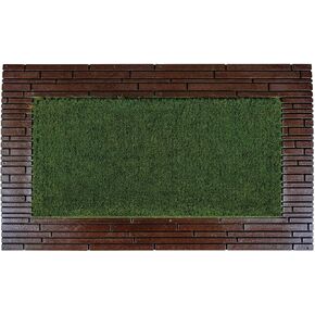 NoTrax, Brick Design, Rubber-Backed Natural Coir Doormat, Entry Mat for Indoor or Outdoor Use, 24"x36", C04 (C04S2436BK)