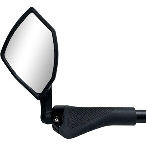 Hafny 2025 Bar End Bike Mirror, HD Glass Lens, Ajustable & Rotatable Safe Rearview Bicycle Mirror, Blast-Resistant, HF-6003-FR054 (Blue Glass (Left + Right) Pair)