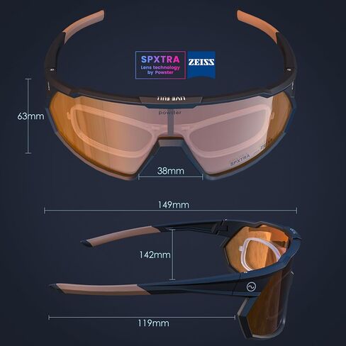 Sports Cycling Sunglasses for Men and Women Interchangeable Six coated lenses UV 400 TR90 Protection Sunglasses in Saudi Arabia
