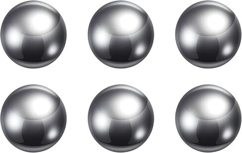 HARFINGTON 6pcs Precision Balls 20mm Diameter G10 Chrome Steel Ball for Bearings, Silver in Saudi Arabia