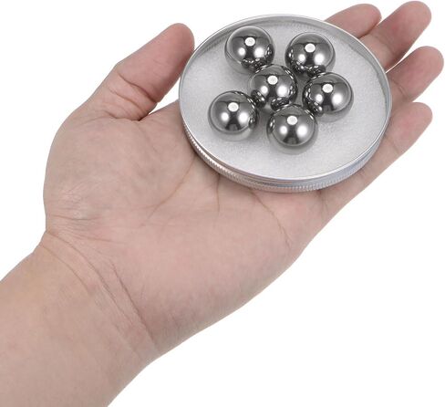 HARFINGTON 6pcs Precision Balls 20mm Diameter G10 Chrome Steel Ball for Bearings, Silver in Saudi Arabia