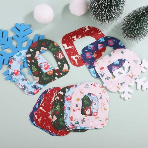 25pcs Christmas Style Sensor Covers Adhesive Patches, Non-Woven Fabric Overpatches Waterproof CGM Sensor Sticker Tapes Accessories for Omnipod 5 in Saudi Arabia