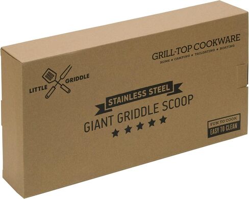 Heavy-Duty Stainless Steel Griddle Scoop - Large Scooping Blade with Heat-Resistant Handle for Serious Scooping Responsibilities - Ideal for Moving Large Portions of Food Effortlessly in Saudi Arabia