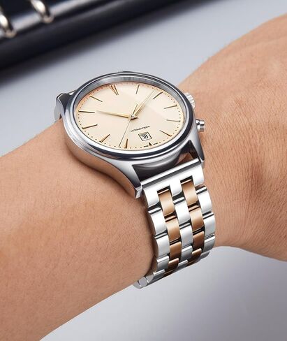 BINLUN Stainless Steel Watch Band Replacement Metal Watch Straps for Men and Women 18mm/19mm/20mm/21mm/22mm/24mm with Curved and Straight End in Silver, Gold, Black, Rose Gold, Two Toned in Kuwait