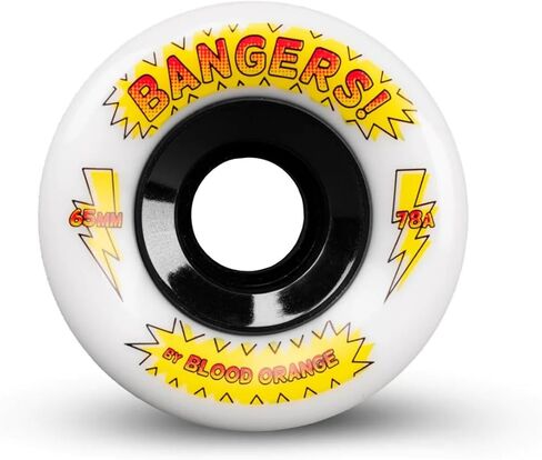 Blood Orange Bangers 65mm & 70mm Longboard Wheels - for Sliding, Cruising, Freeride, Downhill, Surfskate, Longboard Dancing. in Saudi Arabia