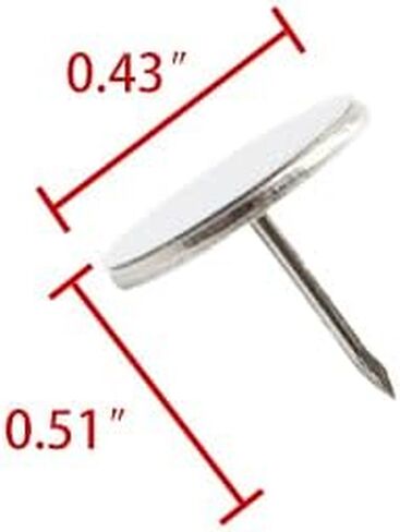 100PCS White Upholstery Tacks Sofa Nail for Wooden Board, Sofa, Wooden Table, Plastic, Photo Frame, Handmade,Upholstery Decorative in Saudi Arabia