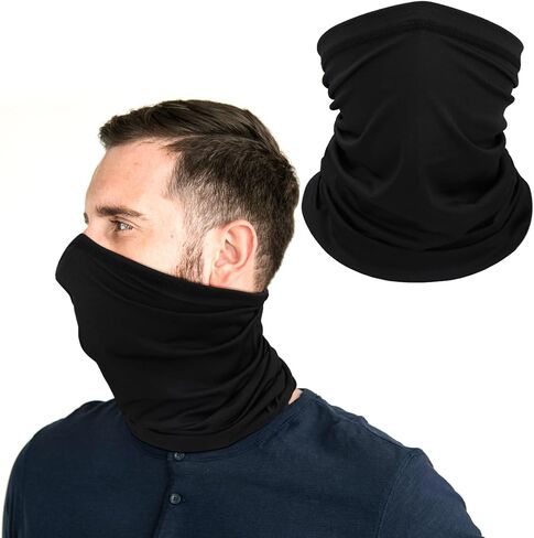 WLLHYF Bandana Neck Gaiters Neck Warmer Balaclava Face Mask Unisex Snood UV Resistance Face Shield Cover Multifunctional Headwear Face Covering for Sport Running Hiking Cycling Elastic Tube Scarf in Saudi Arabia