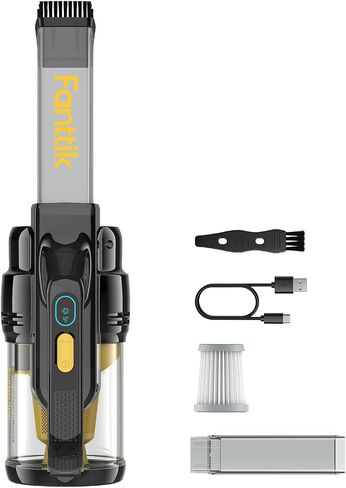 Fanttik Cruise V9 Handheld Vacuum Cleaner, 15000Pa Car Vacuum High Power, 20.3 oz Dustbin, Extra-Long Crevice Tool & LED Display & Light, RobustClean™ Portable Cordless Vacuum for Car Home in Saudi Arabia
