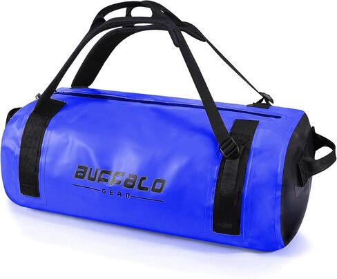 Dry Bag Waterproof Duffel Bag with Airtight Zipper 50L Dry Backpack Duffle Bag for Kayaking, Rafting, Boating, Swimming, Camping, Travel, Gym, Beach, Red in Saudi Arabia