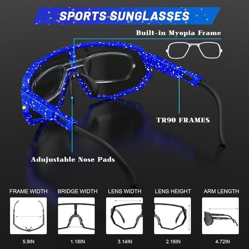 X-TIGER Polarized Sports Sunglasses Baseball Sunglasses for Men Women in Saudi Arabia